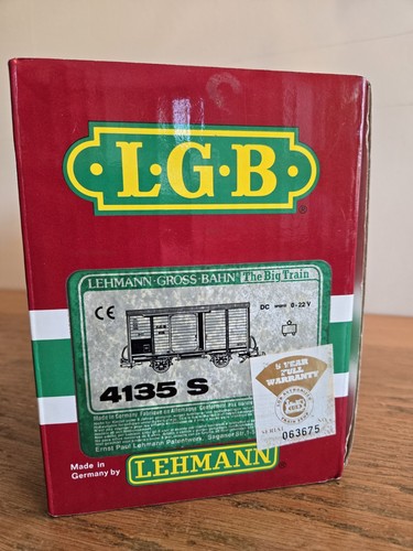 Lgb 4135s boxcar steam sound - lgb,