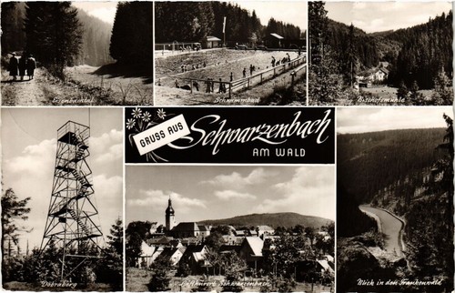 Cpa gruss aus schwarzenbach - aus,