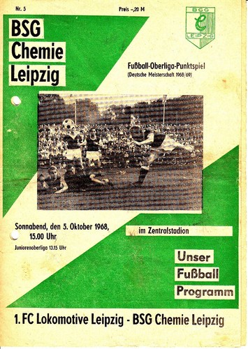 Ddr oberliga 68 chemie - ddr, 05.10.68