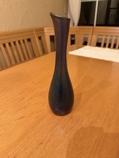 Freiherr von Poschinger irisierende Blumenvase Kunstglas Jugendstil