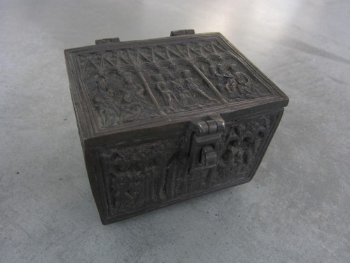 Neogotische schatulle bronze - schatulle,,