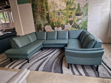 Hukla Wohnlandschaft N2863 Echtleder Torro opal, Glattleder, strapazierfähig