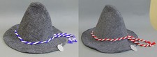 FILZHUT Bayern Seppl Hut Mütze Kordel blau/weiss oder rot/weiss Oktoberfest