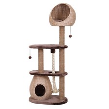 Nobby Kratzbaum Bareli hellbraun 170 cm für Katzen, 68x48 cm Grundfläche