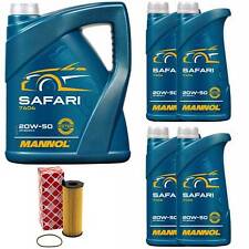 Motoröl Set MANNOL 20W-50 API SN/CH-4 9 Liter + Ölfilter für Audi A6 A8 2.7 3.0