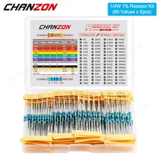 300x ✅ Widerstände SET Widerstand Sortiment BOX 0,25W ¼ Metallschicht Metallfilm