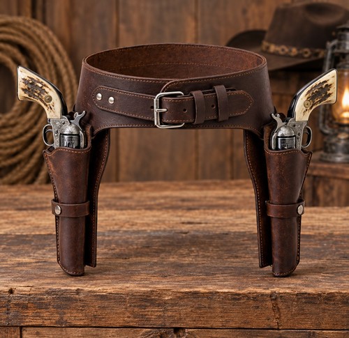Doppel pistolenholster gürtel - doppel,