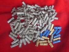 135x LEGO Technic Verbinder Achse Pin 2L #3749 blau beige hellgrau