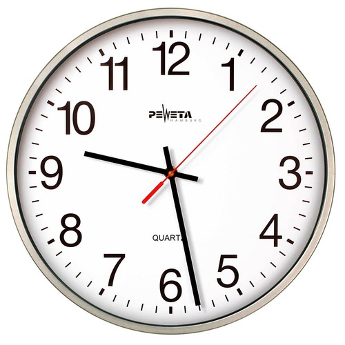 Peweta wanduhr weiß silber - peweta,