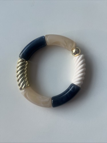 Elastisches armband blau - armband,