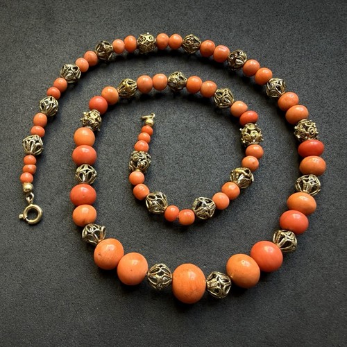 Kette rote koralle - kette,