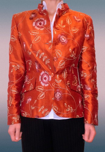 Seidenjacke blazer blouson - seidenjacke,