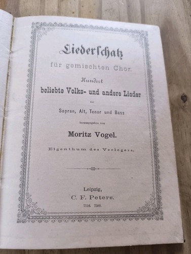Altes liederbuch liederschatz - altes,