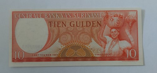 Banknoten suriname 10 gulden - banknoten,