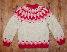 Alafoss Icewool Lopapeysa Wool Icelandic Fairisle Pullover S Sweater