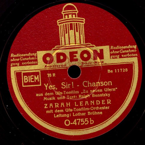 Zarah leander yes - leander, yes,
