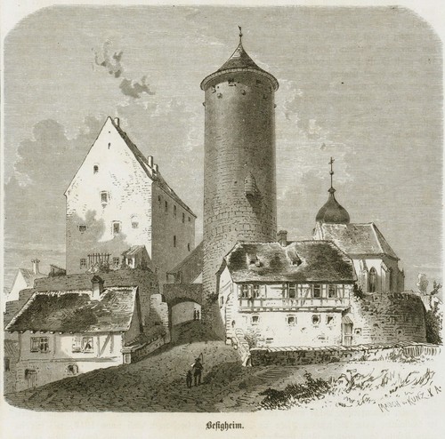 Besigheim original holzstich - original,