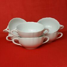 6 Hutschenreuther Maria Theresia Suppentassen Suppen-Obertassen Weiß 280 ml