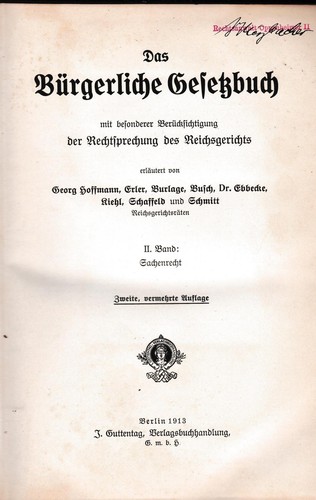 Das bürgerliche gesetzbuch - das,