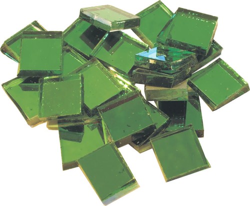 Spiegelmosaik glassteine grün - spiegelmosaik,