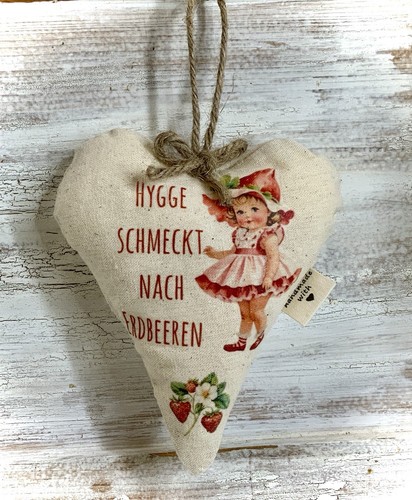 Stoffherz hänger - stoffherz,