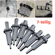 7-teilig Plug Stein Keile Hochwertiger Steinspalter-Set Feder Shims Robuste 14mm
