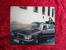 Blechschild 40 cm Mercedes SLC Playboy Daimler Benz w107 Kitzingen Oldtimer car