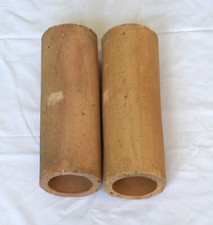 2x Echse Frosch Höhle Tonröhre Ton Rohr 33x12cm Nisthilfe Bruthöhle Aquarium