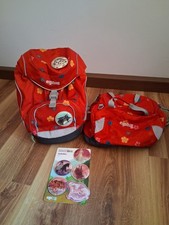 Ergobag Schulranzen mit Sporttasche und Extra Kletties