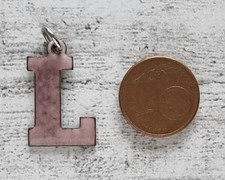 Buchstabe Anhänger L lila