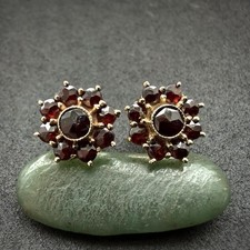 Vintage Granat Ohrringe