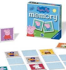Ravensburger Peppa Pig Mini Memory Game - Matching Picture Snap Pairs Game for K