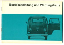 VW Bus T2 Betriebsanleitung