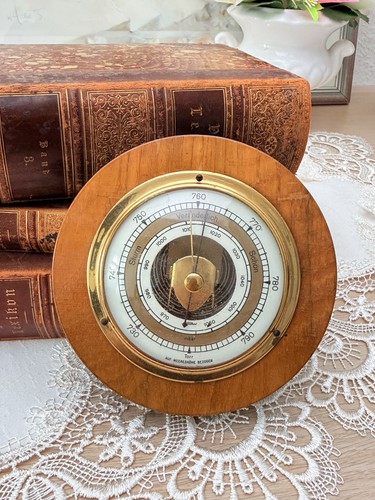 Vintage fischer barometer - barometer, holz