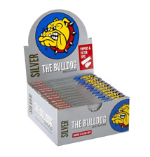 THE BULLDOG AMSTERDAM Silver Long Papers Slim & Filter Tips, 24 Hefte / 32 Blatt