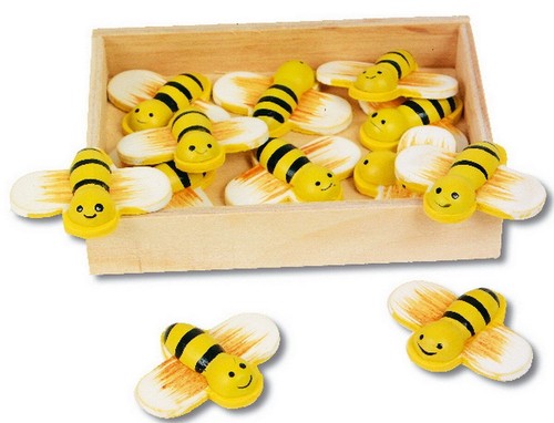 Süße deko bienen aus holz - aus,
