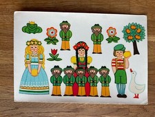 Schiebebilder Märchen DDR Dornröschen Schneewittchen Zwerg 1977 Abziehbilder GDR