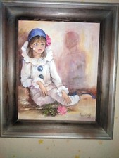 Gemälde auf Leinwand Harlekin - Clown  gebraucht 