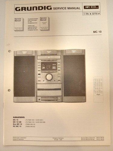 Grundig service manual - grundig,