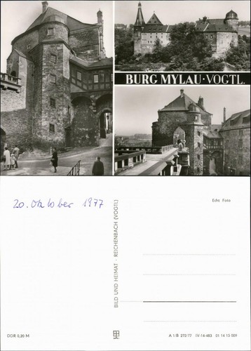 Ansichtskarte mylau burg - mylau,