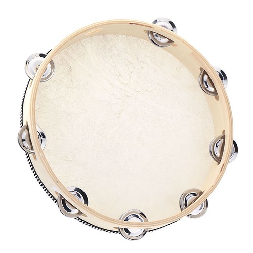 Musikalische tamburin holz - 10",
