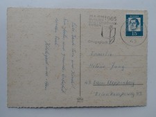 Postkarte mit Sonderstempel Essen 1965