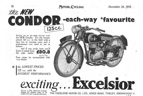 1953 werbung für excelsior - 1953,