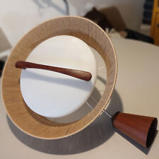 60er  Pendelleuchte Zugleuchte Temde Teak Sisal Vintage midcentury Vintage Swiss