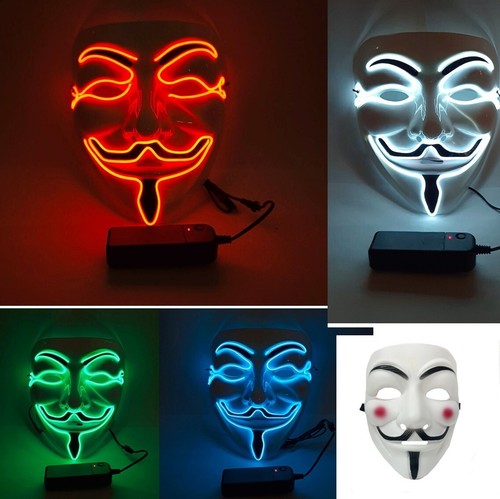 Leuchtmaske vendetta led - vendetta,