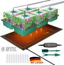5 STK Mini Gewächshaus Set Zimmergewächshaus Anzucht Treibhaus mit Pflanzenlampe