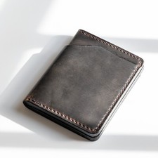 Geldbörse Echt Leder Handarbeit | Biker Wallet Crazy Horse Leather Dunkel-Braun