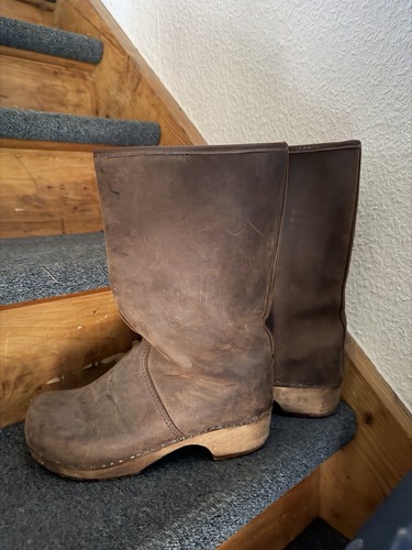 Damen clog stiefel braun - ,