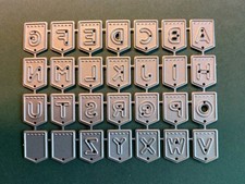 Stanzschablone Alphabet ABC