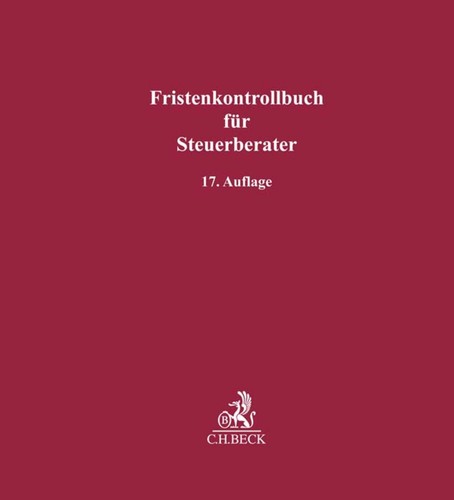 Fristenkontrollbuch für